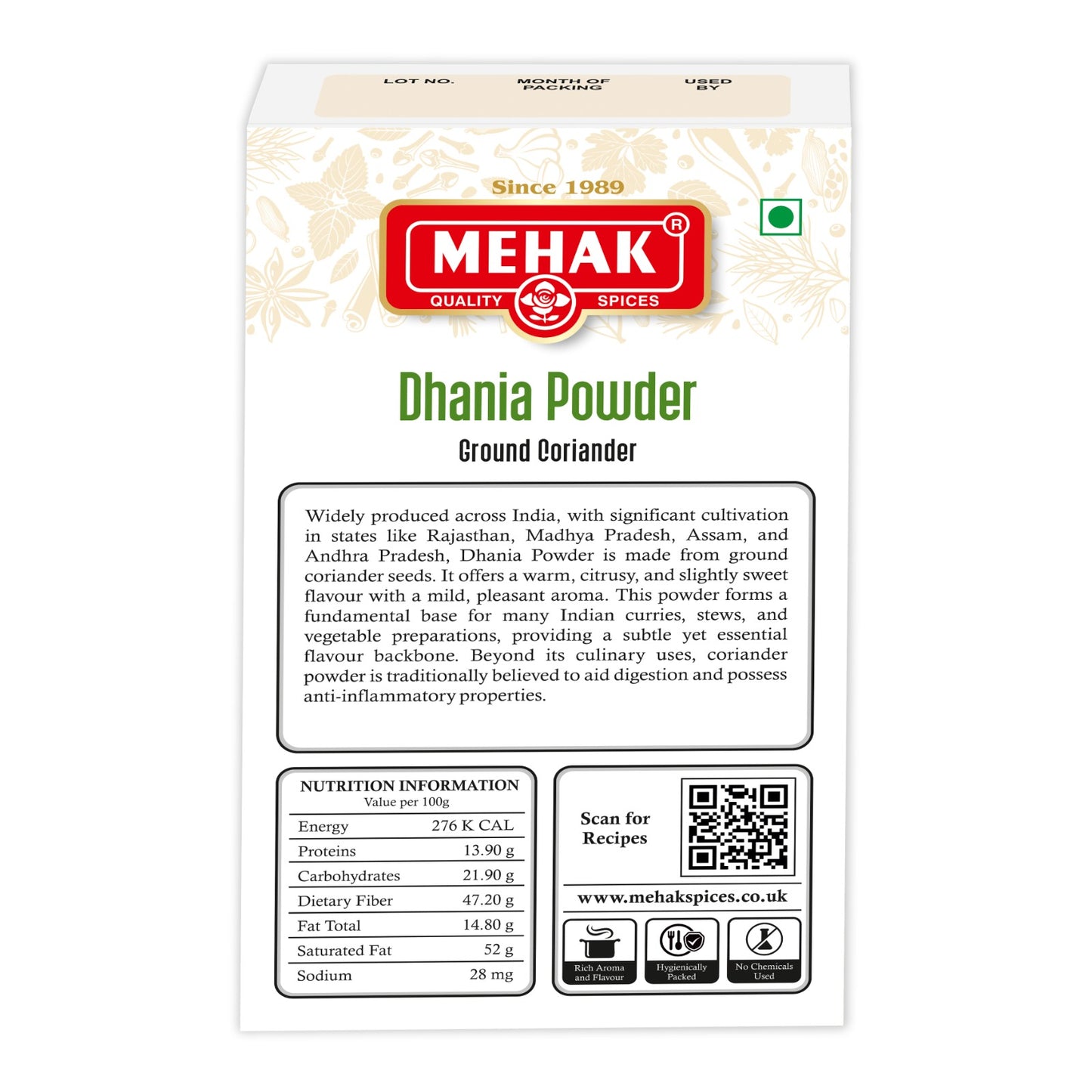 Dhania Powder (Ground Coriander)