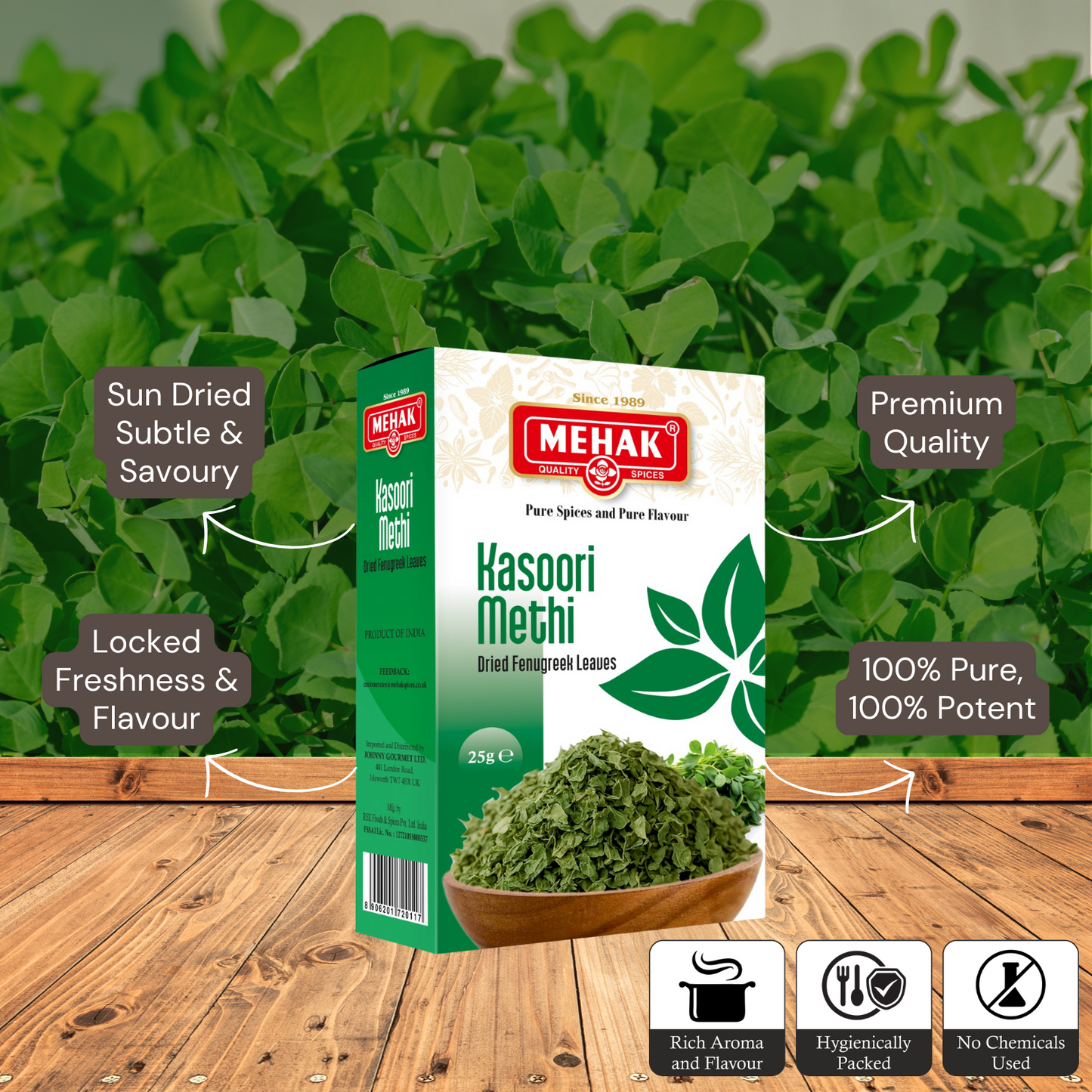 Kasoori Methi (Dried Fenugreek Leaves)